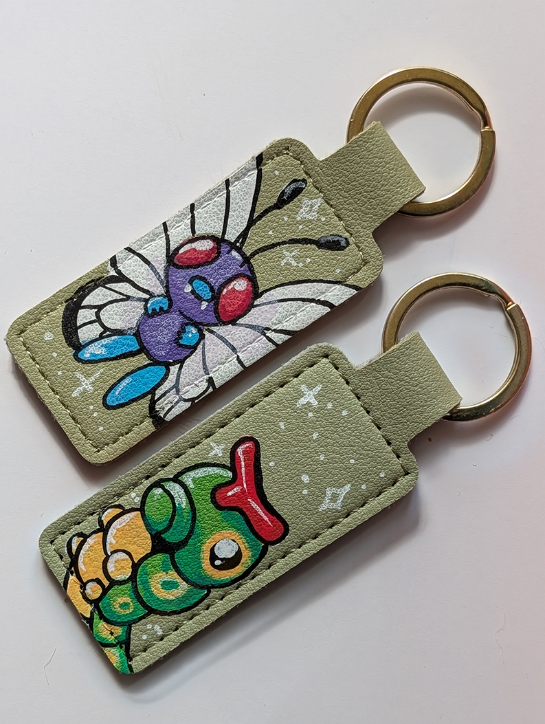 Premade Hand Painted Keyrings