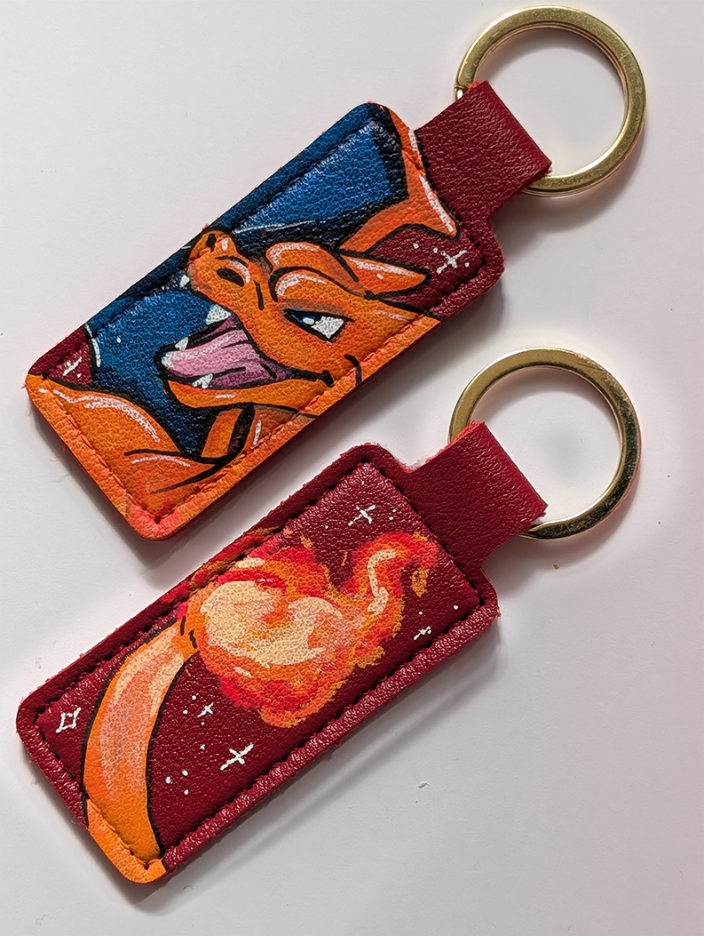 Premade Hand Painted Keyrings