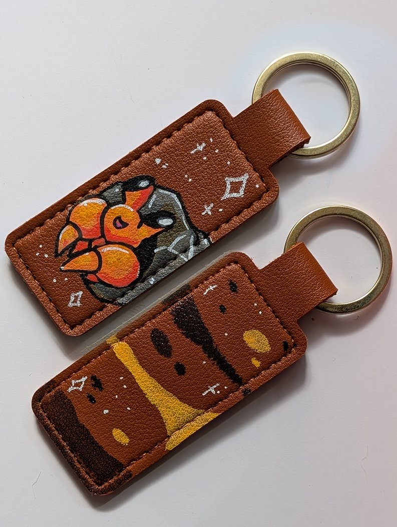 Premade Hand Painted Keyrings