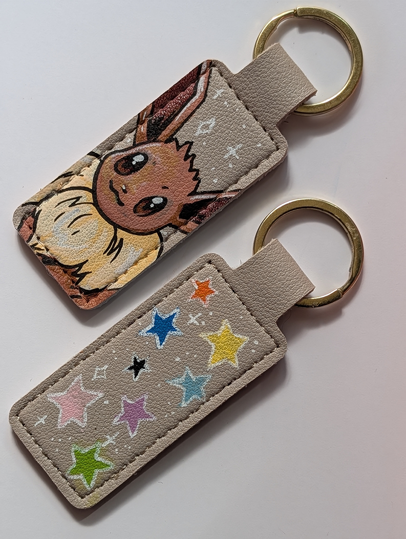Premade Hand Painted Keyrings