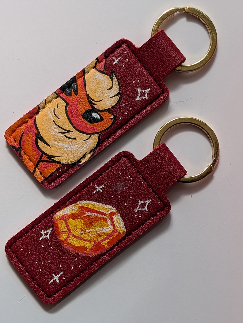 Premade Hand Painted Keyrings