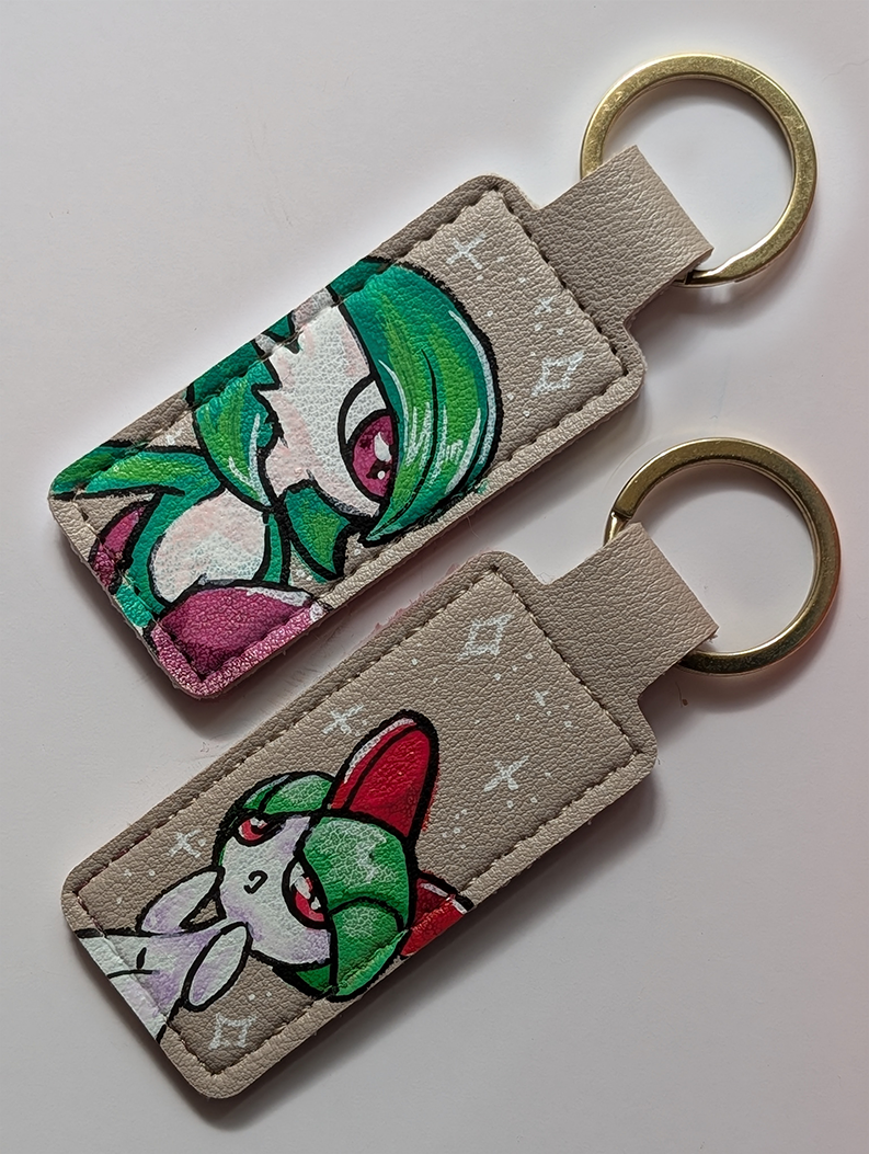 Premade Hand Painted Keyrings