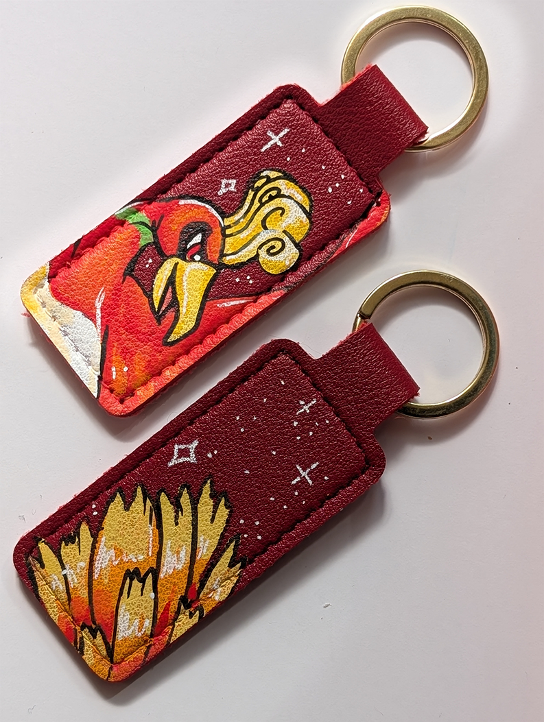 Premade Hand Painted Keyrings