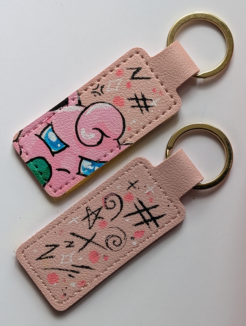 Premade Hand Painted Keyrings