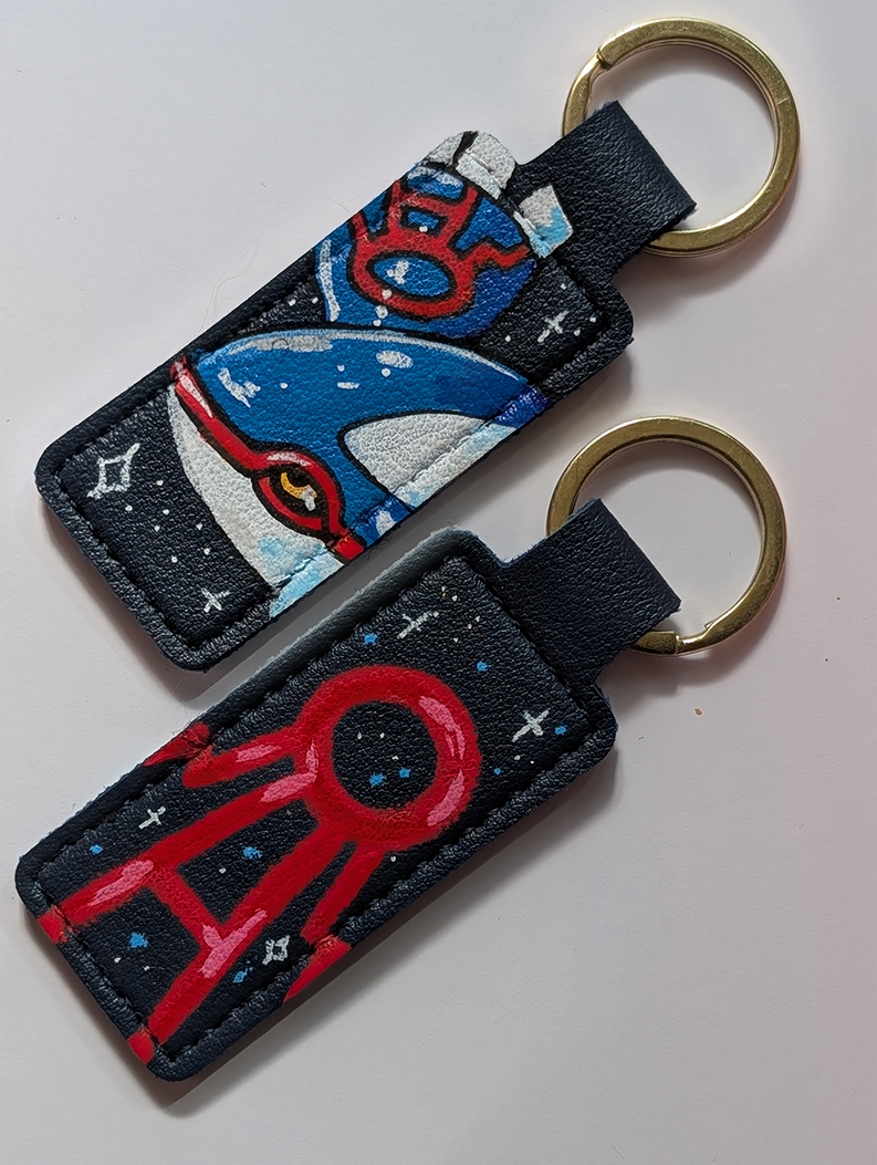 Premade Hand Painted Keyrings