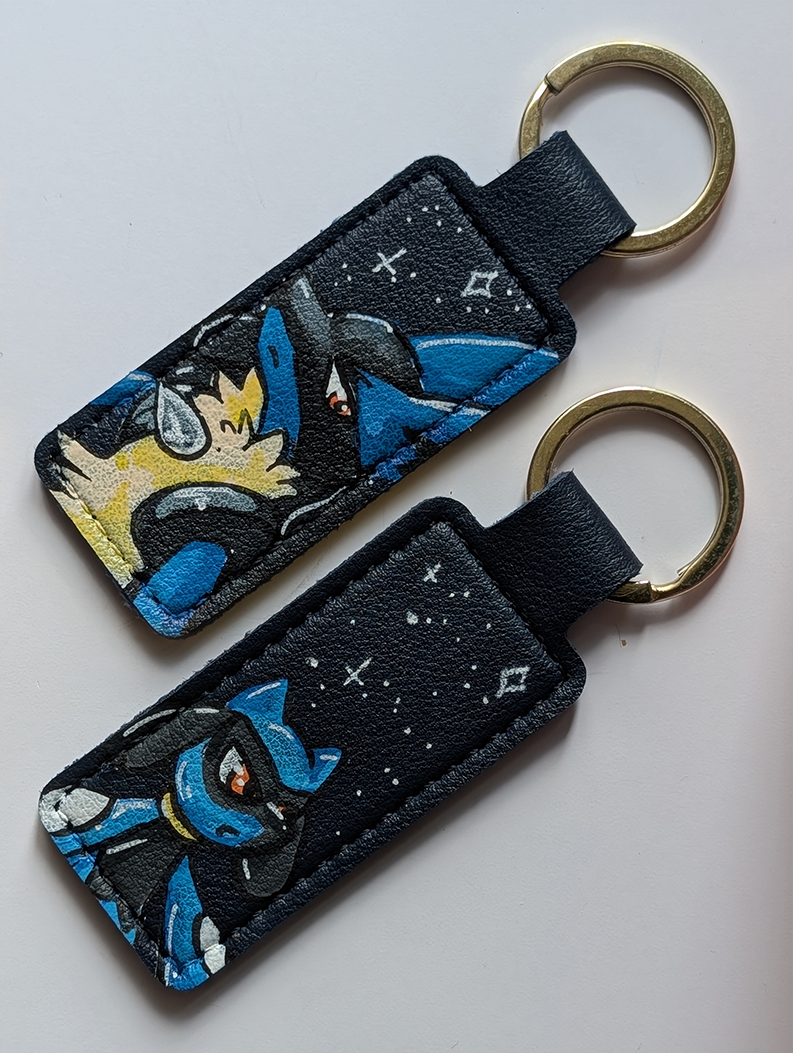 Premade Hand Painted Keyrings
