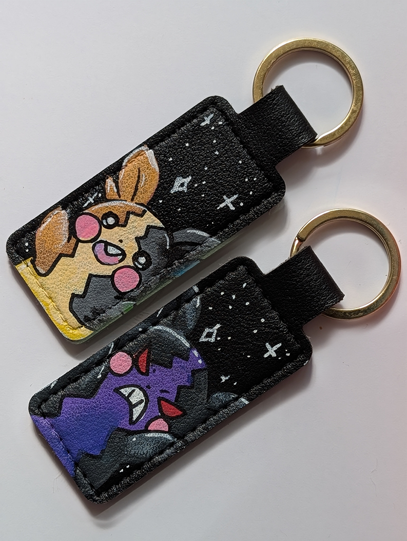 Premade Hand Painted Keyrings