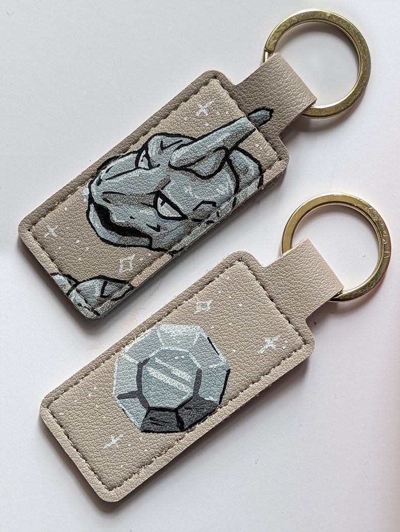Premade Hand Painted Keyrings