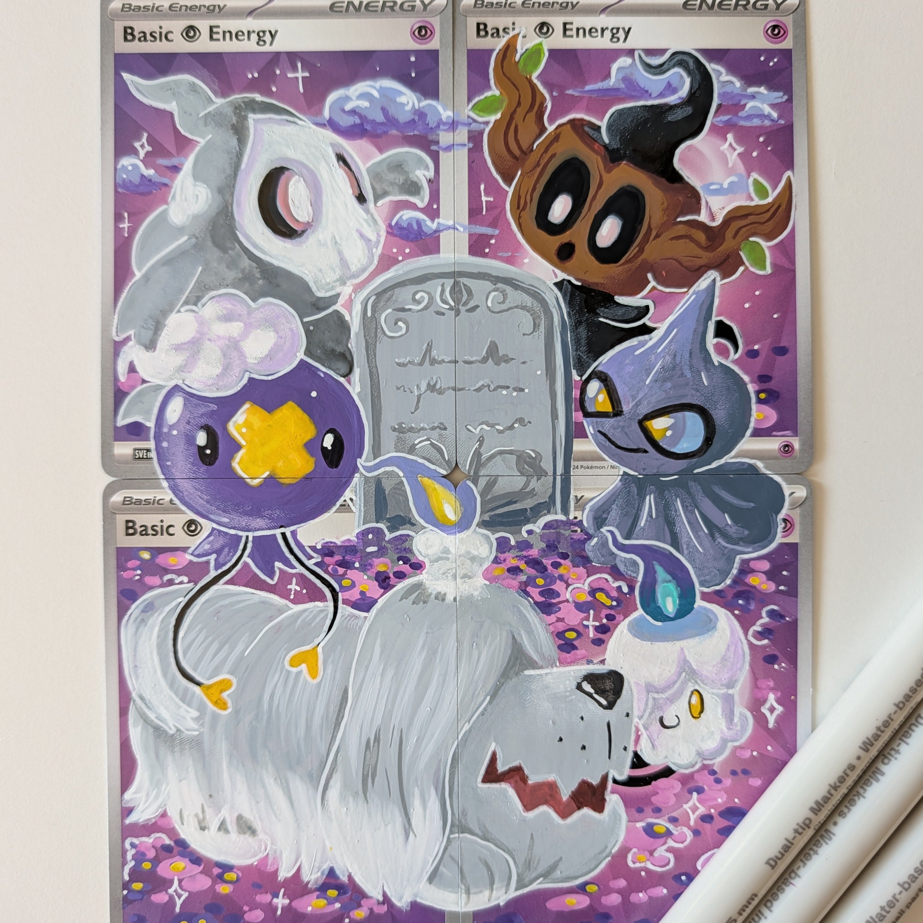 Custom Hand Painted Energy Cards