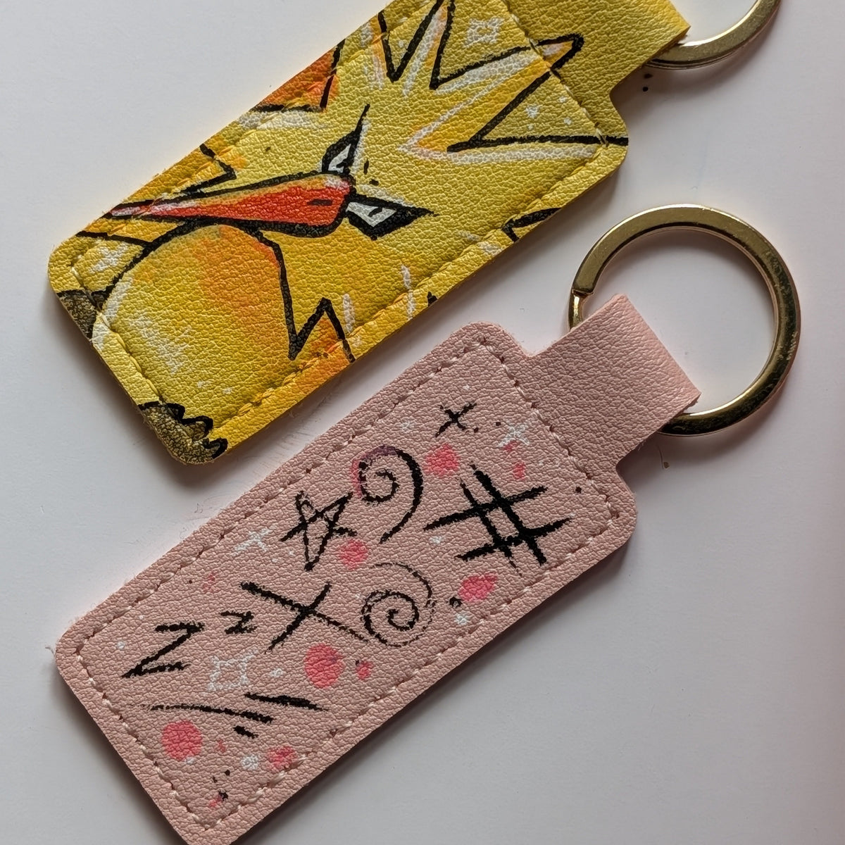 Custom Hand Painted Keyring