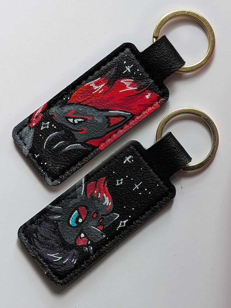 Premade Hand Painted Keyrings