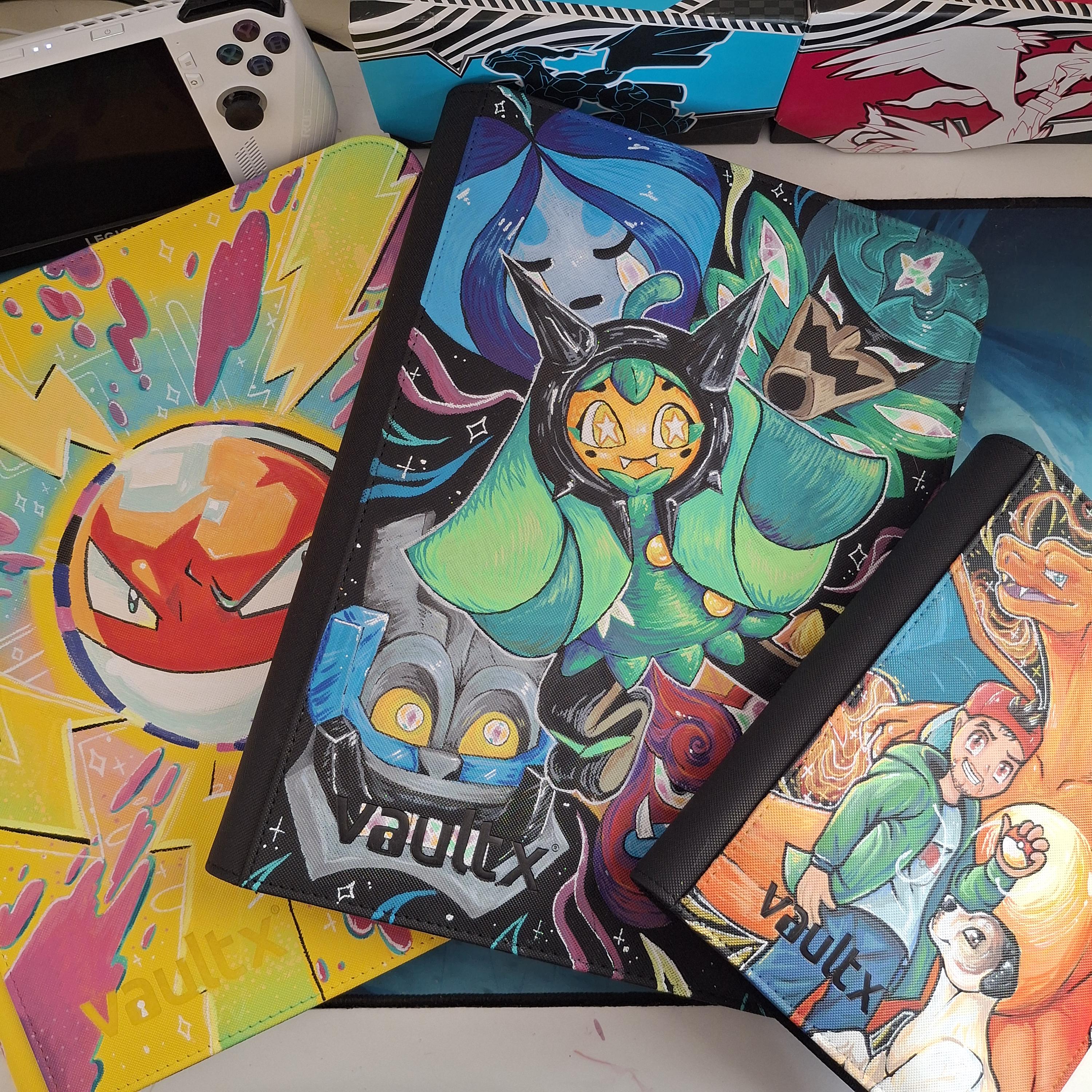 Custom Hand Painted Vault X Binder